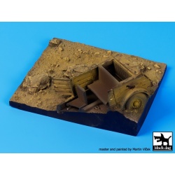 Destroyed Kubelwagen base (100x95 mm), cat.n.: D35053, BLACK DOG, 1:35