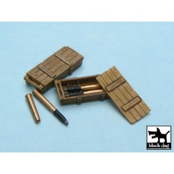 KING TIGER ammo boxes, T48014, BLACK DOG, 1:48