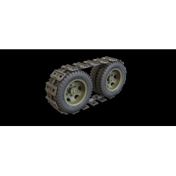 RE35-447, GMC wheels with mud tracks , PANZERART, SCALE 1/35