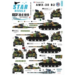 Star Decals 35-C1015, Decals for French AMX-30 B2. French Cold War, 1:35