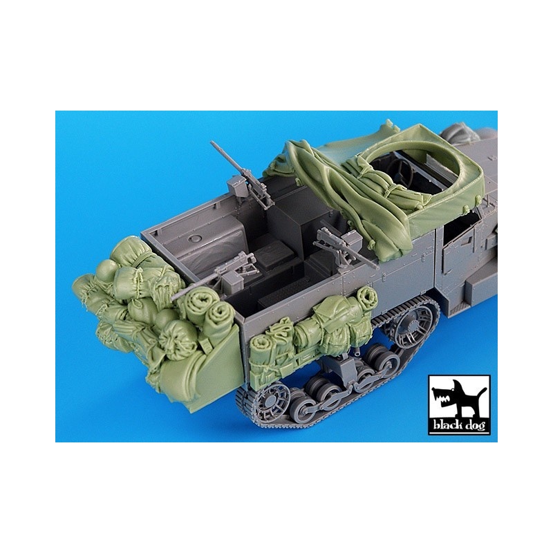 Resin accessories for US M2 - set 1, T35035, BLACK DOG, 1:35