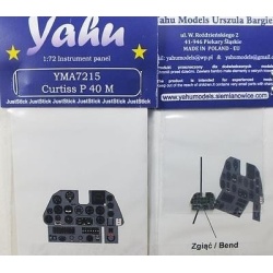 YAHU MODELS 1:72,PE instrument panels P-40 M for Academy, YMA7215