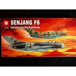 SENJANG F6 - FIGHTER AIRCRAFT-PAKISTAN AIR FORCE, ZTS PLASTYK, SCALE 1/72,