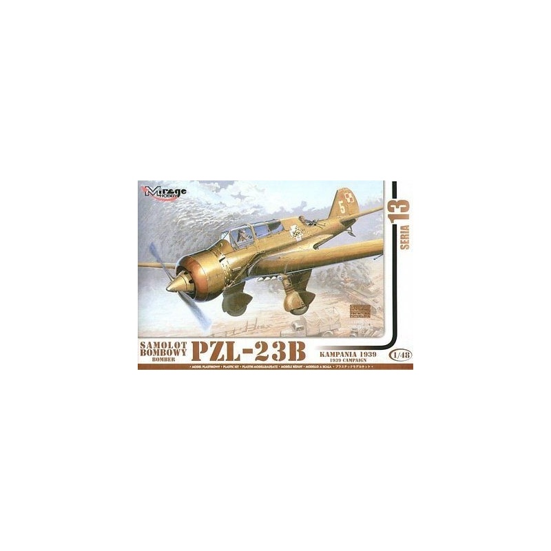 PZL-23B 'KARAS' BOMBER AIRCRAFT - 1939 Campaign, MIRAGE HOBBY 481305, SCALE 1/48
