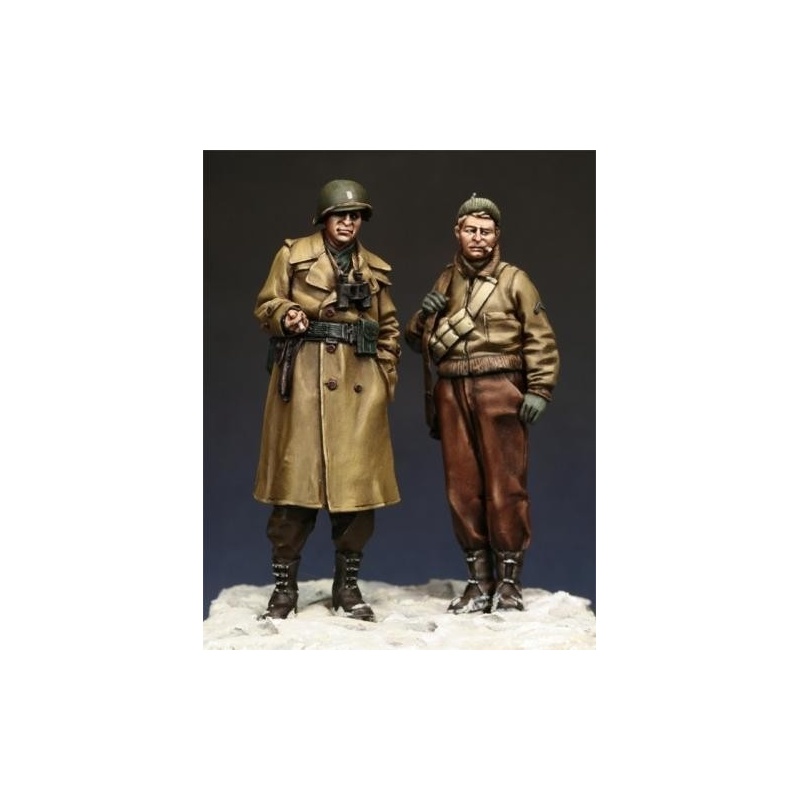 U.S. G.I. Officer and NCO (2 FIGURES), The Bodi, TB-35021, 1:35