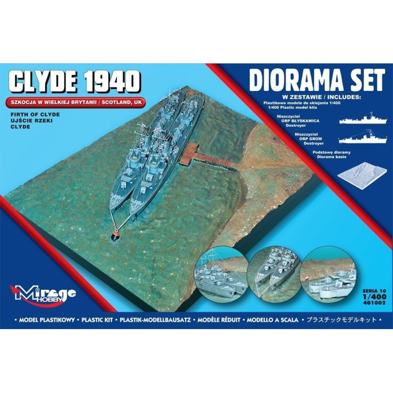 CLYDE 1940 (Scotland, Firth of Clyde) - DIORAMA SET, MIRAGE HOBBY 401002, 1:400