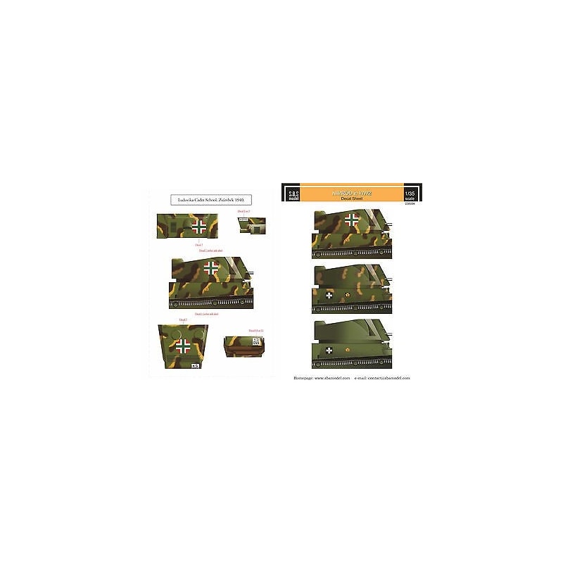 S.B.S Models, 1/35,D35004, DECALS for Hungarian 40M Nimród in WWII 