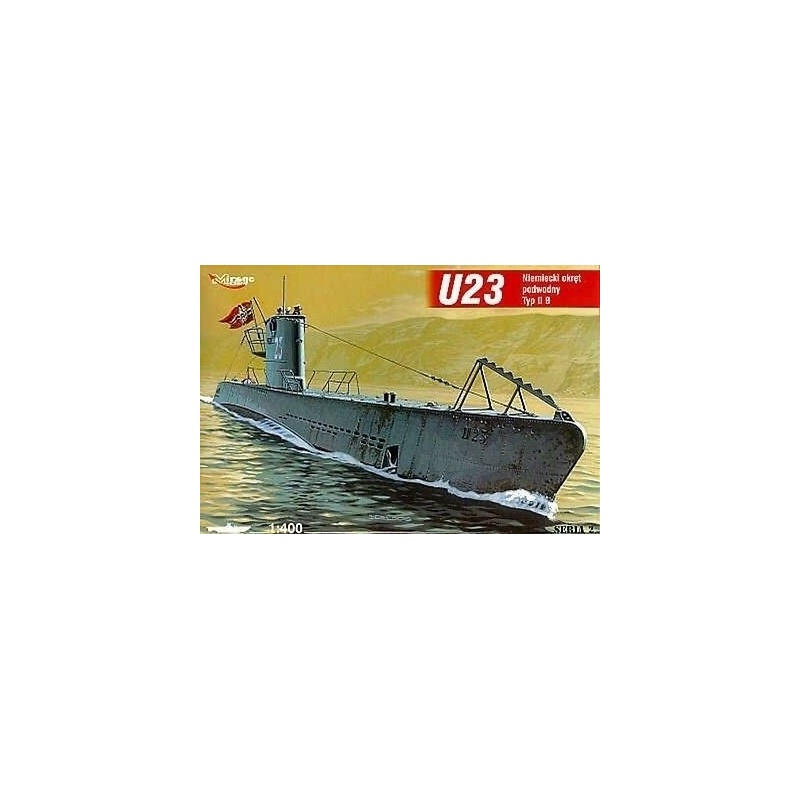U23 typ II B German Submarine, 1:400, MIRAGE HOBBY 400204
