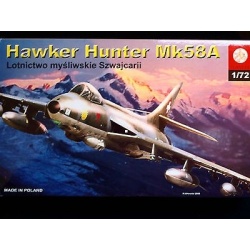 HAWKER HUNTER MK 58A BRITISH FIGTHER, ZTS PLASTYK, SCALE 1/72
