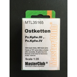 MasterClub 1/35, MTL35165 Metal Tracks for Pz.Kpfw.IV Ostketten