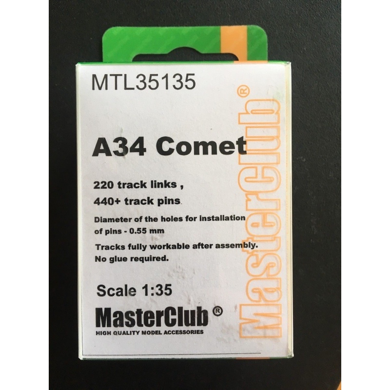 MasterClub 1/35, MTL35135 Metal Tracks for A34 Comet
