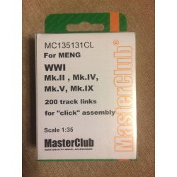 MASTERCLUB, MC135131CL, 1:35, RESIN TRACKS for MENG WWI Mk.II, Mk.IV, Mk.V, Mk.I