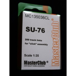 RESIN Tracks for SU-76, MC135036CL, MasterClub, 1:35