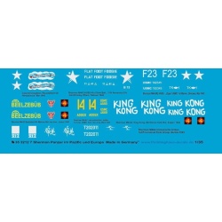 Peddinghaus 1/35, 3212, Decals for 7 different Sherman tanks in Asia and Europe