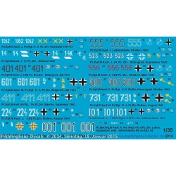 Peddinghaus 1/35, 2898, Decals for markings for 13 Panzer III of 1942-1944.