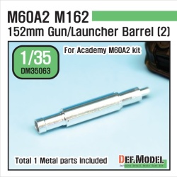 DEF.MODEL,US M60A2 M162 Metal Gun Barrel 2 (for Academy 1/35), DM35063, 1:35