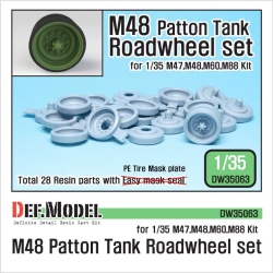 DEF.MODEL, M48 Patton Tank Roadwheel set, DW35063, 1:35