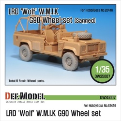 DEF.MODEL, LRD Wolf 'W.M.I.K' G90 Sagged Wheel set, DW35007, 1:35