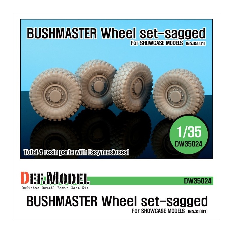 DEF.MODEL, AUSTRALIA Bushmaster Sagged Wheel set, DW35024, 1:35