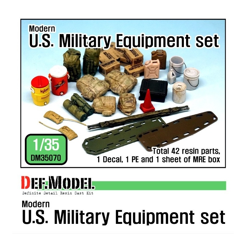 DEF.MODEL, Modern U.S. military Equipment set, DM35070, 1:35