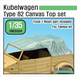 DEF.MODEL, DM35064, Kubelwagen Type 82 Canvas Top for Tamiya kit,1:35