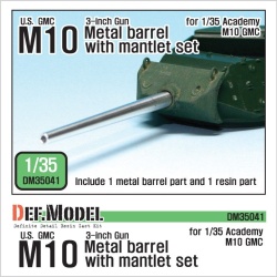 DEF.MODEL, DM35041, U.S. M10 GMC Barrel and Mantlet Set,1:35