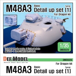 DEF.MODEL, DM35029, U.S M48A3 Basic Detail up set 1 (for Dragon), 1:35