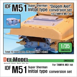DEF.MODEL, DM35028, IDF M51 Initial Type Conversion set (for Tamiya 1/35), 1:35