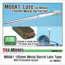 DEF.MODEL, DM35015A, M68A1 Metal Barrel - Late Type (for M60A3),1:35