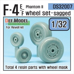 DEF.MODEL, DS32007, F-4E/F Phantom II Wheel set (for Revell),1:32