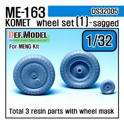 DEF.MODEL, DS32005, Me163 Komet Wheel set 1 for Meng 1/32