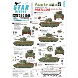 Star Decals, SCALE 1/35, 35-C1068 Australia Tanks & AFVs  3.MATILDA. 2 inch