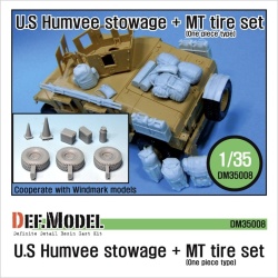 DEF.MODEL, DM35008, US Humvee Stowage + MT tire set, 1/35