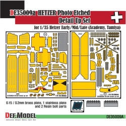 DEF.MODEL, DE35009A, Hetzer PE detail up set(for 1/35 Academy, Tamiya ) , 1:35