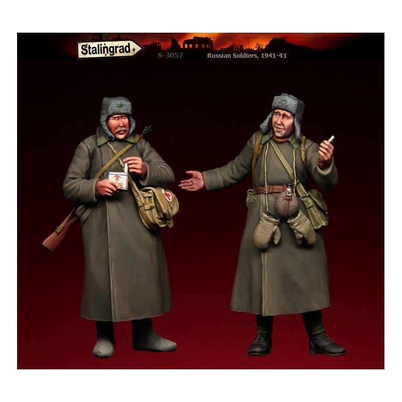 STALINGRAD MINIATURES 1:35 RUSSIAN SOLDIER (2 FIGURES) 1941-1943, S-3057