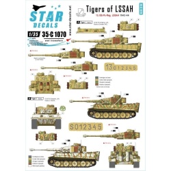 Star Decals, SCALE 1/35, 35-C1070 Generic numbers and insignias for 1943-44
