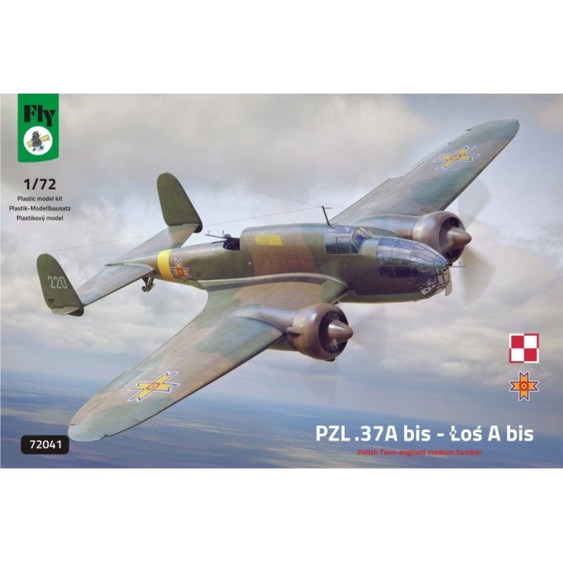 FLY 72041, PZL.37 A bis - LOS A bis, POLISH TWIN ENGINED MEDIUM BOMBER, 1/72