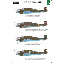 FLY 72042, PZL.37B - LOS B, POLISH TWIN ENGINED MEDIUM BOMBER, SCALE 1/72