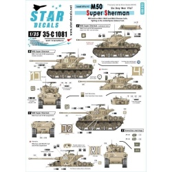 Star Decals, SCALE 1/35,35-C1081 Israeli AFVs 5. Build on M4A1, M4A3 and M4A4
