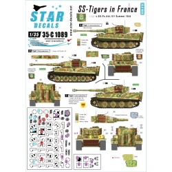 Star Decals, SCALE 1/35, 35-C1089, SS-Tigers in France 1.