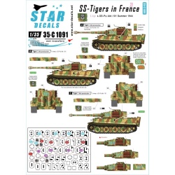 Star Decals, SCALE 1/35, 35-C1091, SS-Tigers in France 3.