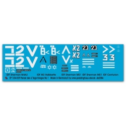 Peddinghaus 1/35, 1304, Decals for IDF tanks of the 6. day war No 1.