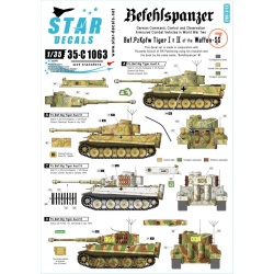 Star Decals,35-C1063 Befehls Tiger I and Tiger II.Befehlspanzer 7,SCALE 1/35