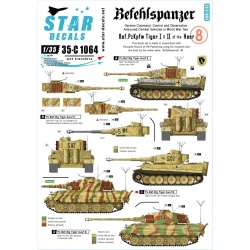 Star Decals,35-C1064 Befehls Tiger I and Tiger II.Befehlspanzer 8,SCALE 1/35