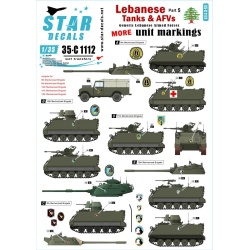 Star Decals, 1/35, 35-C1112, Lebanese Tanks & AFVs 5