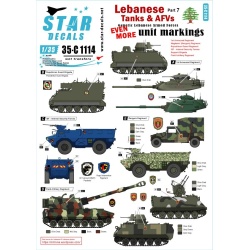 Star Decals, 1/35, 35-C1114, Lebanese Tanks & AFVs 7