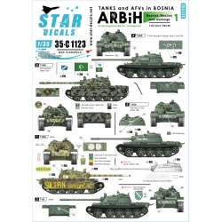 Star Decals,1/35, 35-C1123, Tanks & AFVs in Bosnia 1.T-55A tanks 1992-95 ARBiH