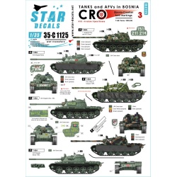 Star Decals,1/35, 35-C1125, Tanks & AFVs in Bosnia 3. T-55 and T-55A 1992-95