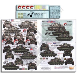 ECHELON FD D356241, 1/35 Decals for M60A3s in Asia