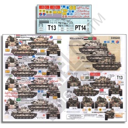 ECHELON FD D356240, 1/35 Decals for  M60A3s in the Middle East
